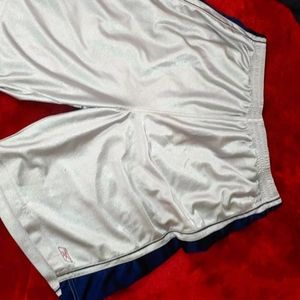 Silver athlete shorts